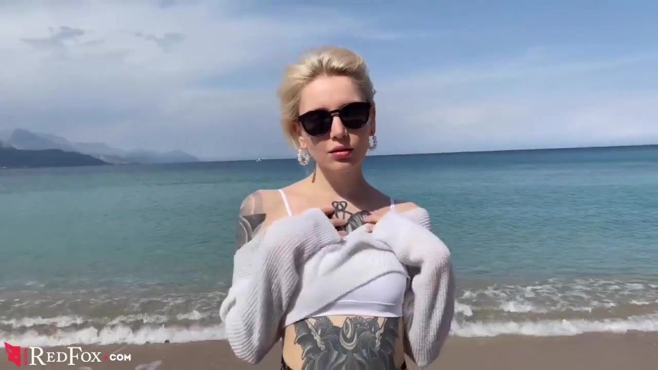 Crazy Cute Girlfriend Passionately Sucks Big Dick Ex Boyfriend On The Ocean Shore Rabuda