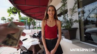 Gag Waitress POV - Natalia Nix - Tasting Italiana Footjob