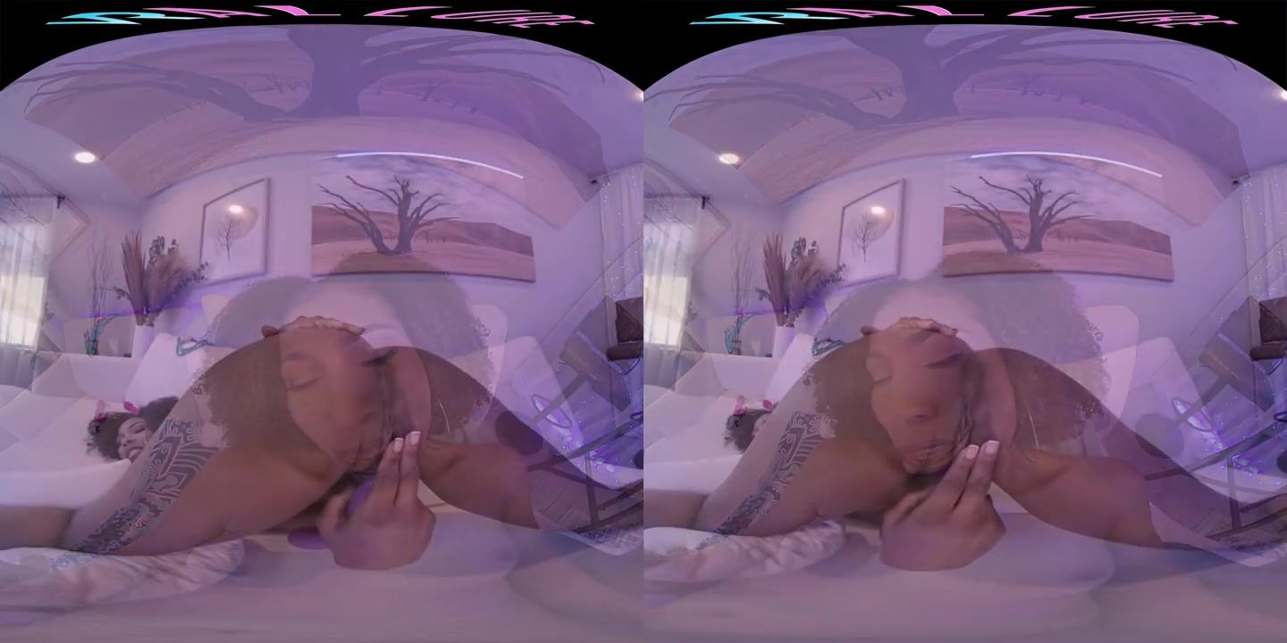 Step Brother Dazzling ebony bombshell plays with herself in VR before going on a date HollywoodLife