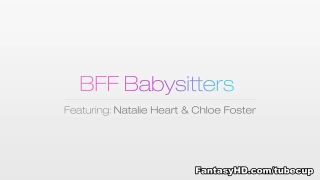 Oral Natalie Heart,Chloe Foster in BFF Babysitters - FantasyHD Video Nerd