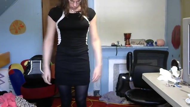Porn Femboy slut wearing tight dresses masturbating p1 CzechPorn - 1