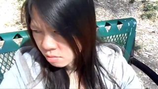 Sara Stone Asian girl sucking in public park TubeTrooper