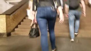 Teenager Round ass waiting for the bus Public Fuck