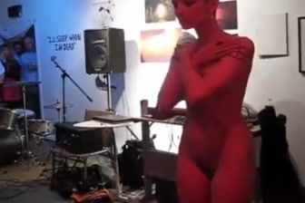 ComptonBooty Crazy nude electro ritual show Cop - 1
