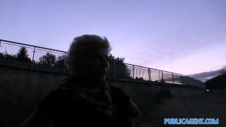 Playing PublicAgent: Blonde lesbian takes cock for money...