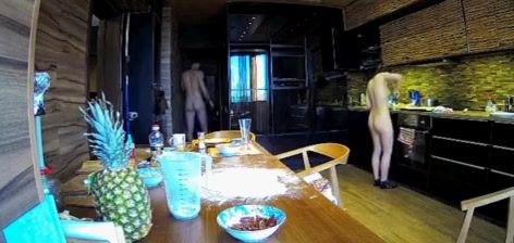 Spanish Snr she is cooking nude 4 Belly