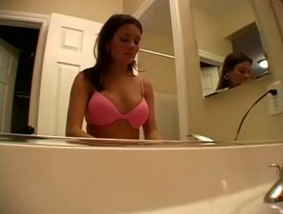 Sexcam Kat Shows Her Playful Tits In The Bathroom amature porn