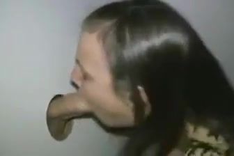 Rule34 Thick cock in glory hole cum in mouth IAFD