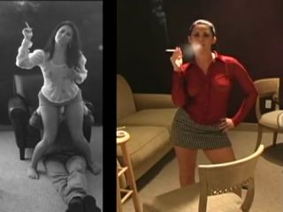Selfie Best smoking video with brunette, couple scenes Cavalgando