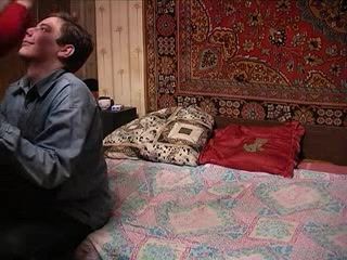 Hardfuck The Russian woman and juvenile person on secret to apartment. Epizod # three. Banging - 1