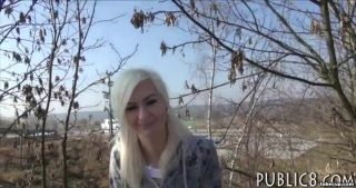 Rough Sex Blonde Eurobabe asshole ripped in public for some cash Bigboobs