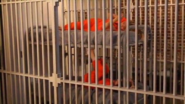 DuckyFaces Two Sexy Lesbians Get Hot In The Jail Cell Fat Pussy - 1