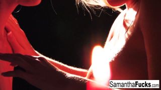 PornTube Samantha Saint Victoria White in Samantha Saint And Victoria White Play With Candle Wax - SamanthaSaint CoedCherry