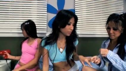 High Definition Nyomi, Sabrine, Teanna - Asian bedover turned Threesome Best Blow Job Ever