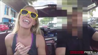 18yo Sexy blonde milf sweetens the deal with road head and gets fucked for money Javon