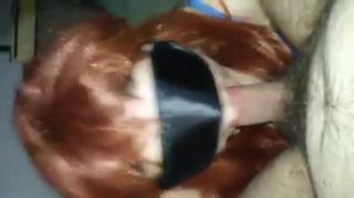 Gotblop Redhead wife has blowjob sex with a mask UpForIt