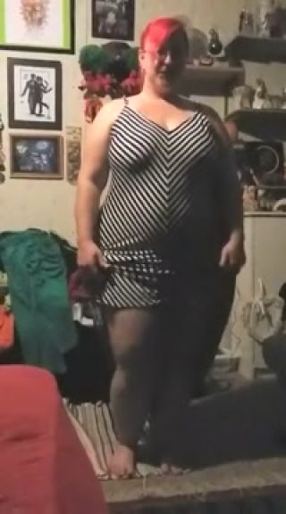 8teenxxx Showing off her new dress LesbianPornVideos