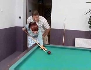 Pmv Red haired german mature fucked on a pool table Fucking Sex