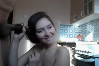 White College girl wants to jerk of a cock with her hair...