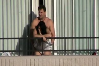 Gay Big Cock Caught on a balcony Calcinha