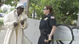 KeezMovies Pimp Daddy is subdued into fucking both of these officers pussies Teenie