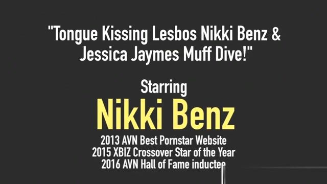 AnyPorn Tongue Kissing Lesbos Nikki Benz & Jessica Jaymes Muff Dive! Ball Licking - 1