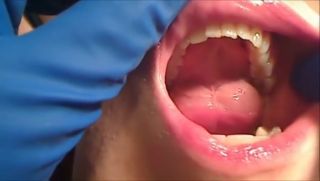 Oil Gloved Mouth Exam Cameltoe