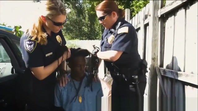KindGirls Crazy Milf Cops Take Turns With Criminals Big Black Cock Shemale - 1
