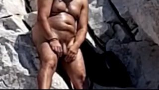 Pantyhose man teasing me on the greek beach Police