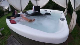 Close Up Two Naughty Nuns Get Wet In The Hot Tub QuebecCoquin