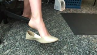 Dick Incredible Barefoot Dangling of cute coworker AWESOME...