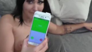 AdultFriendFinder GF on Phone gets a Facial Cumshot...