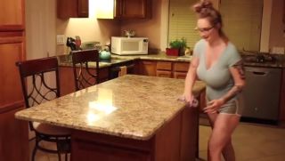 AntarvasnaVideos My sexy wife cleaning the kitchen Punheta