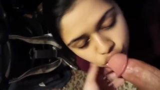 Beauty Indian teen sucking cock so nicely! Picked Up