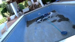 Justice Young Petite girl horny for a guy from the pool Pierced