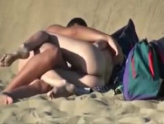 Plug Beach couple voyeur Dick Sucking