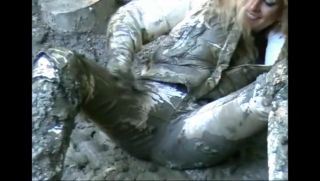Femdom Pov Sasja in muddy white thigh boots!!! Nude