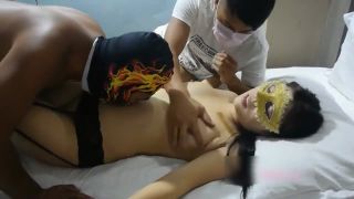 DateInAsia Horny chinese MILF enjoy in scandal with 2 guys Hot Fucking