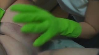 Nuru handjob with rubber glove 5 Girlnextdoor