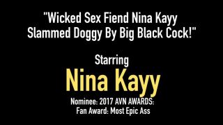 Escort Wicked Sex Fiend Nina Kayy Slammed Doggy By Big Black Cock! Tugjob