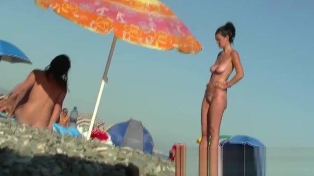 Bound Tight bodied cutie goes nude on a nudist beach voyeur video Oil