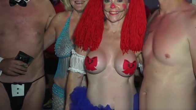 Shaven Fantasy Fest Street Flashers Uncensored 4 Fake Tits - 1