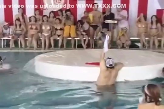 Assfucked japanes micro bikini girl gameshow in pool Tia