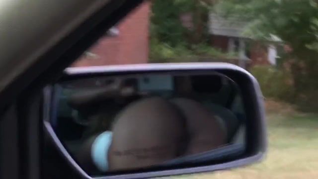 Ball Sucking Black slut sucking dick in car. View of ass. Blackz - 1