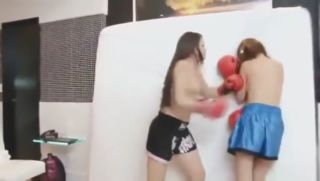 Grande Lesbian female catfight with punching FapVid