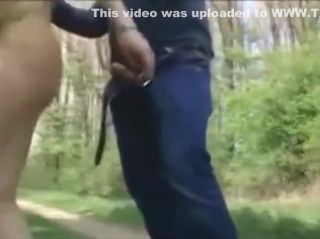 Three Some Fucked by strangers on a public trail Fuck