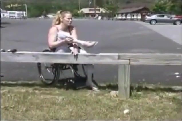 Hard Cock Paraplegic Madonna climbing Butt - 1