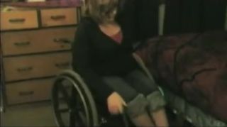 Action Riley - Thick paraplegic putting on nylons and transfering Zenra