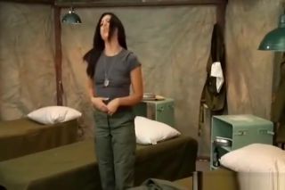 Deep Throat Hot Latina Soldier Masturbating Toes