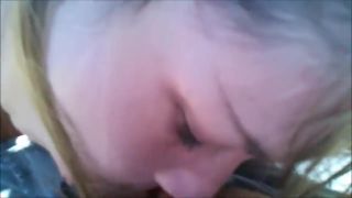 Art Chubby Blonde with Big Natural Tits Swallowing Cum Outdoors CzechTaxi